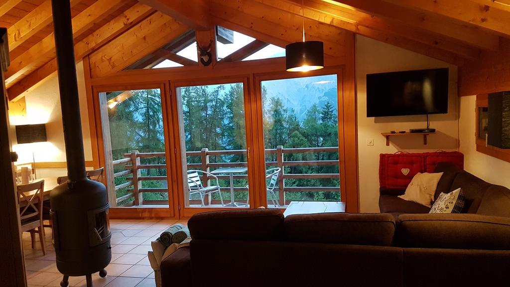 Chalet Chaperon Rouge Nendaz Exteriör bild