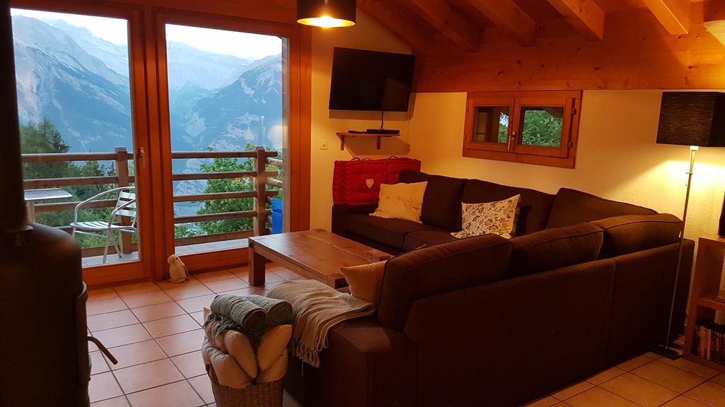 Chalet Chaperon Rouge Nendaz Exteriör bild